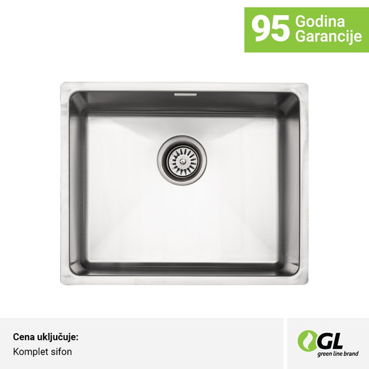 Inox sudopera GL Light IBIZA 1k - 540x440x200 - SATEN 304/1.0