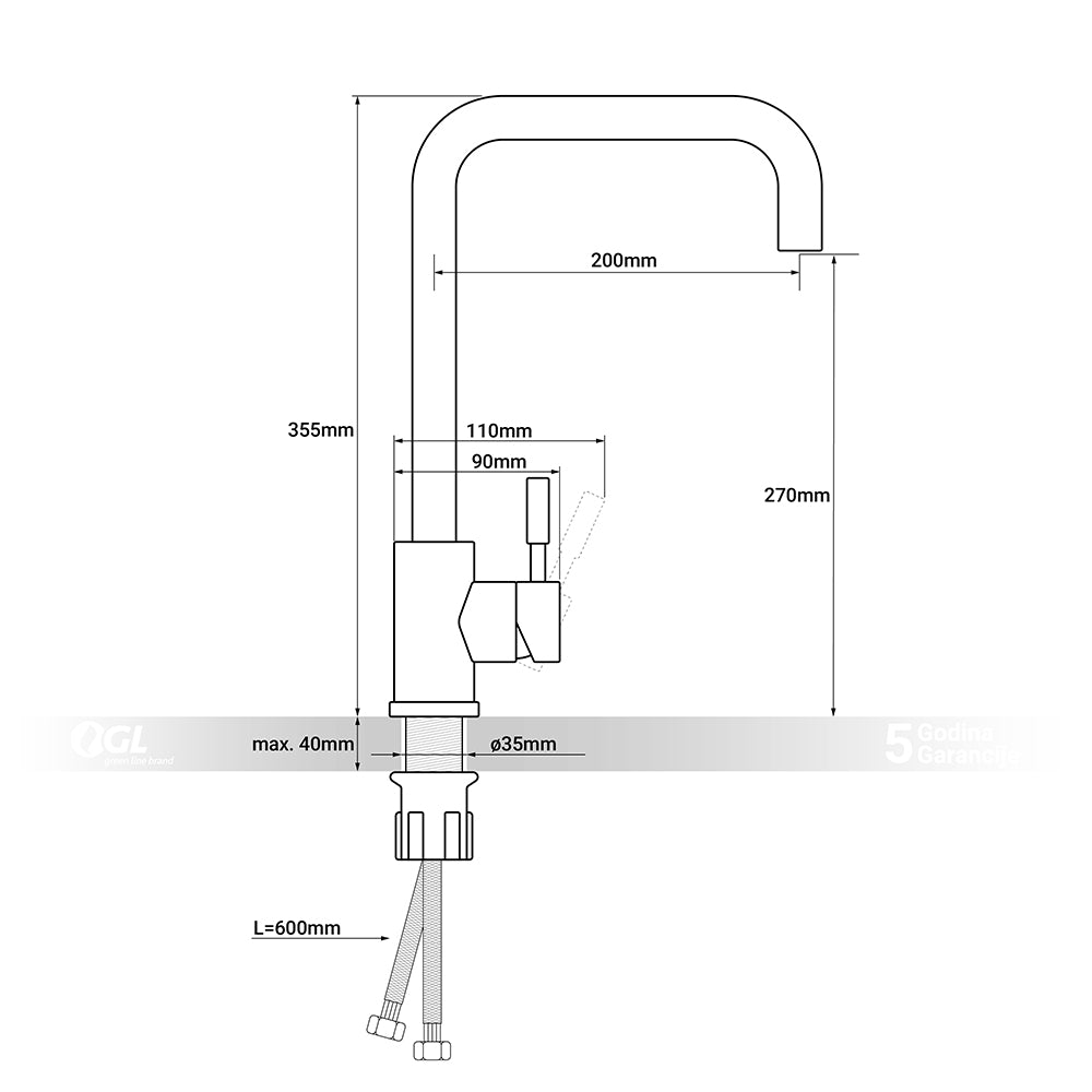 Kuhinjska slavina GL NICA