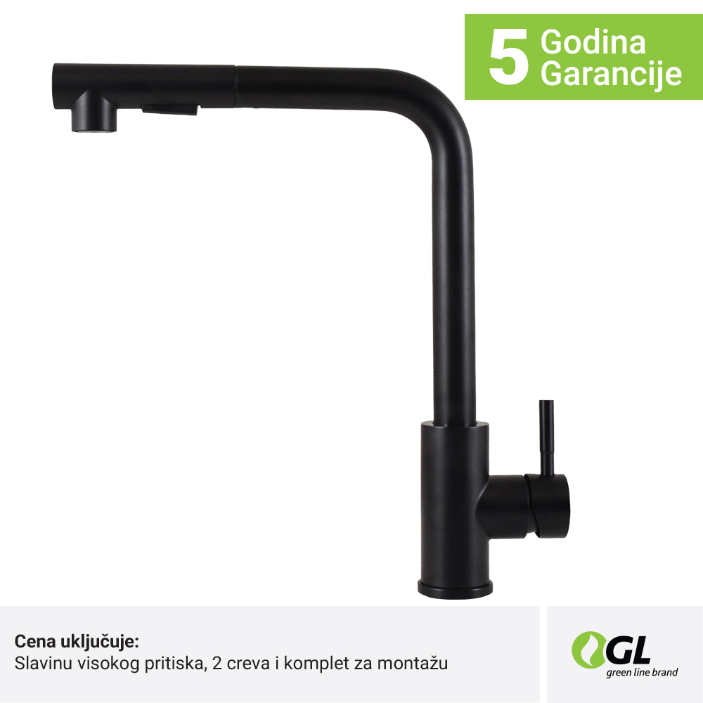 Kuhinjska slavina GL KAN sa izvlačnim tušem