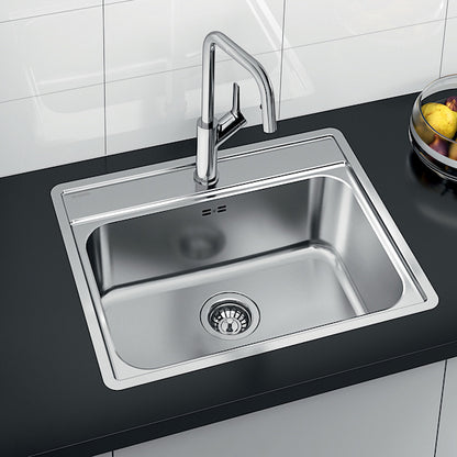 Inox sudopera Blanco LEMIS 6-IF + drvena daska - 615x500x205