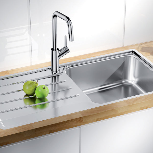Inox sudopera Blanco LEMIS XL 6 S-IF + drvena daska - 1000x500x205