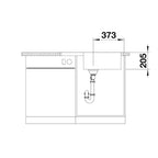 Inox sudopera Blanco LEMIS XL 6 S-IF COMPACT + drvena daska - 780x500x205