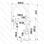 Kuhinjska filter slavina Blanco CATRIS-S Flexo