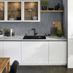Granitna sudopera Blanco Silgranit ETAGON 8 + pribor + drvena daska - 780x510x220