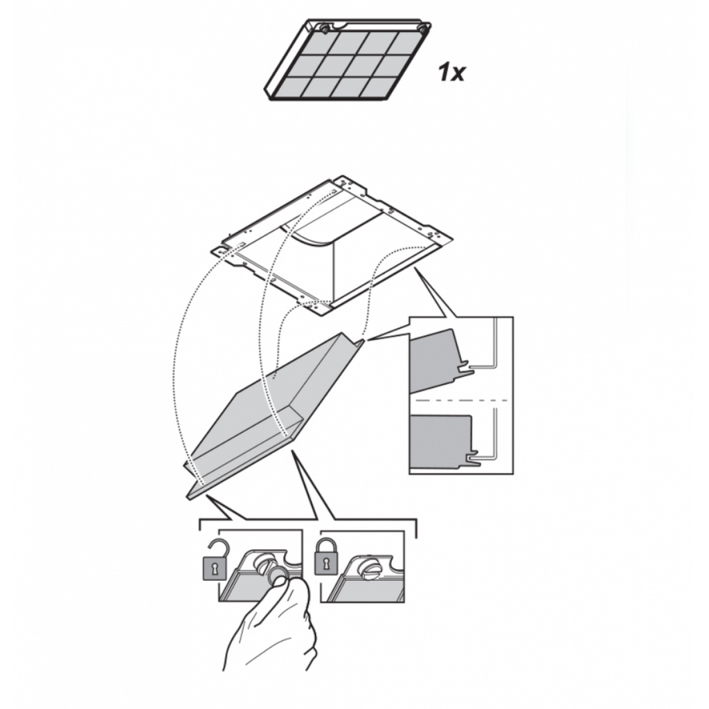 Filter za aspiratore ELICA, TurboAir i JetAir mod.15 - CFC0141529A