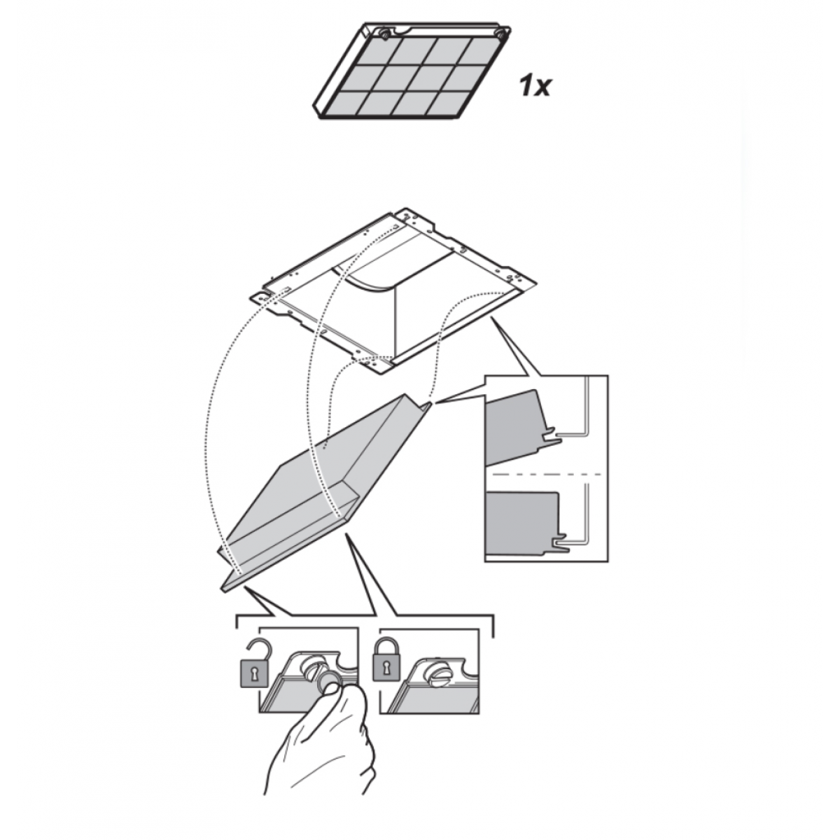 Filter za aspiratore ELICA, TurboAir i JetAir mod.15 - CFC0141529A
