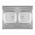Inox nasadna sudopera Metalac STANDARD 2D Mat - 800x600x165
