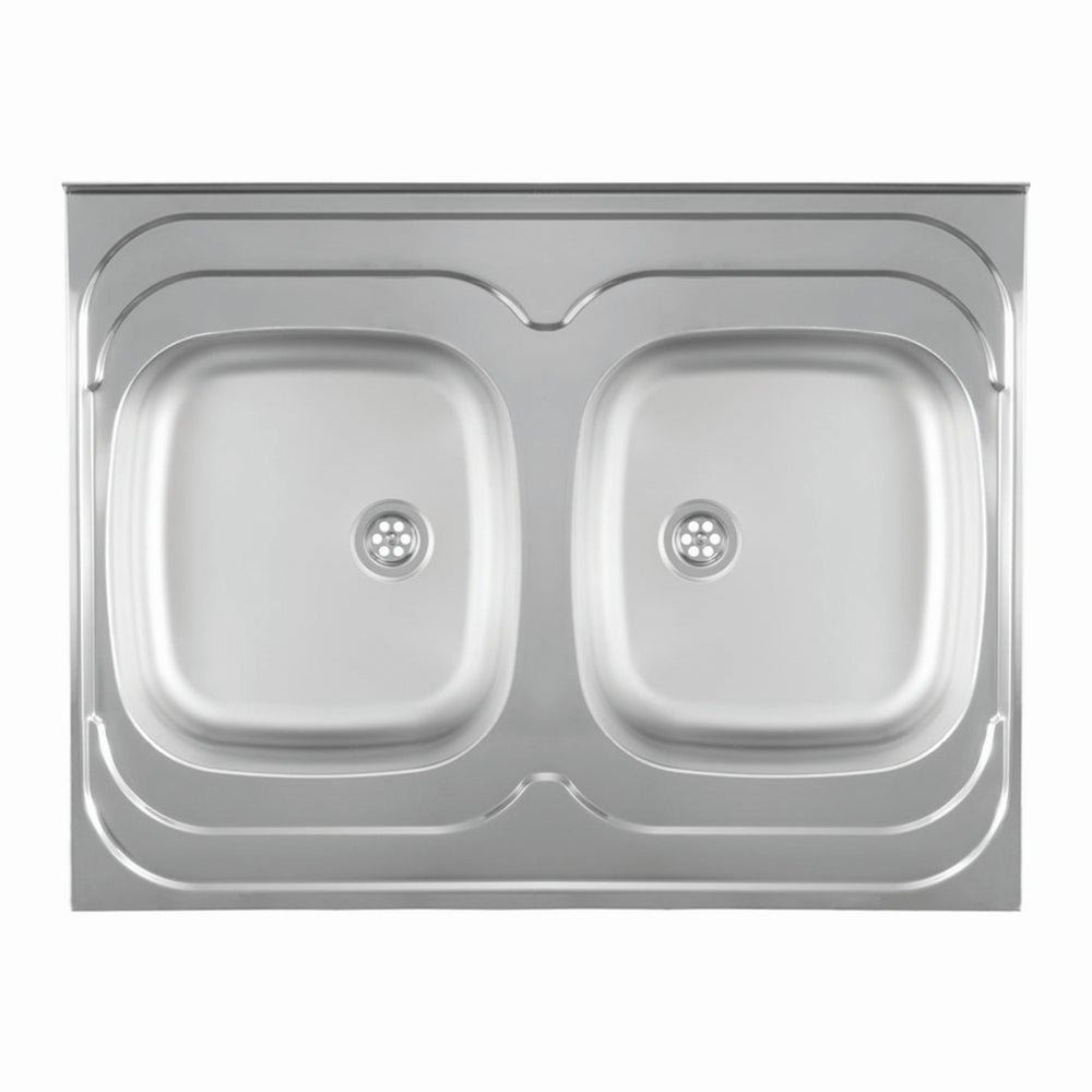 Inox nasadna sudopera Metalac STANDARD 2D Mat - 800x600x165