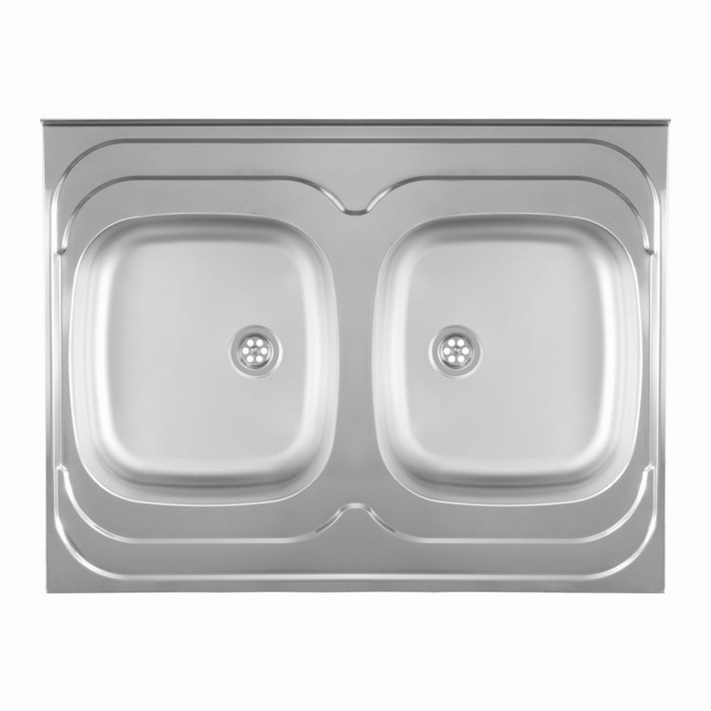 Inox nasadna sudopera Metalac STANDARD 2D Mat - 800x600x165