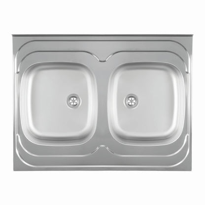 Inox nasadna sudopera Metalac STANDARD 2D Mat - 800x600x165