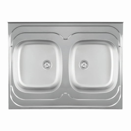 Inox nasadna sudopera Metalac STANDARD 2D Mat - 800x600x165