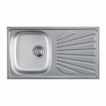 Inox sudopera Metalac LUNA FLEX 1D Mat - 770x435x165