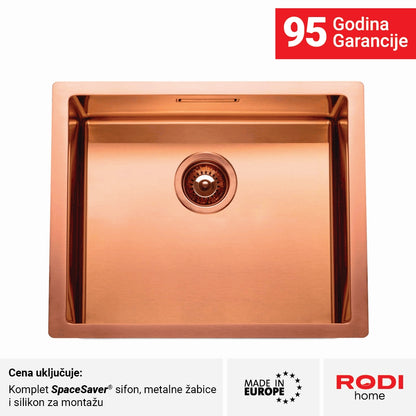 Inox sudopera RODI BOX LUX 50 Copper - 500x400x200