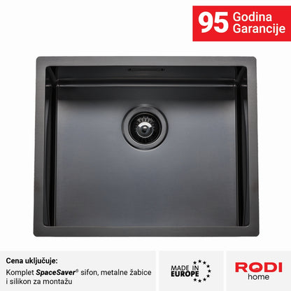 Inox sudopera RODI BOX LUX 50 Grey - 500x400x200