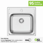 Inox sudopera GL by RODI New Manaus - 480x480x160