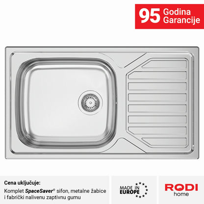 Inox sudopera RODI OKIO LINE 103 Flat Mat - 860x500x160