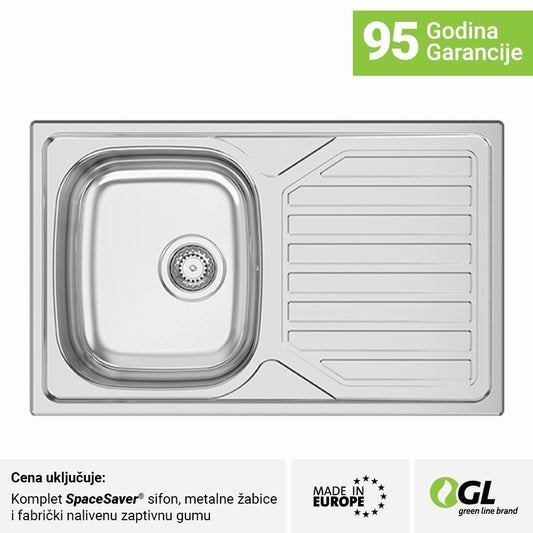 Inox sudopera GL by RODI Okio Line 80 - 800x500x160