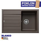 Granitna sudopera Blanco Silgranit LEGRA 45 S + drvena daska - 780x500x190