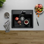 Granitna sudopera Blanco Silgranit LEGRA 6 + drvena daska - 585x500x190