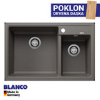 Granitna sudopera Blanco Silgranit LEGRA 8 + drvena daska - 780x500x190
