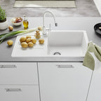 Granitna sudopera Blanco Silgranit LEGRA XL 6 S + drvena daska - 860x500x190