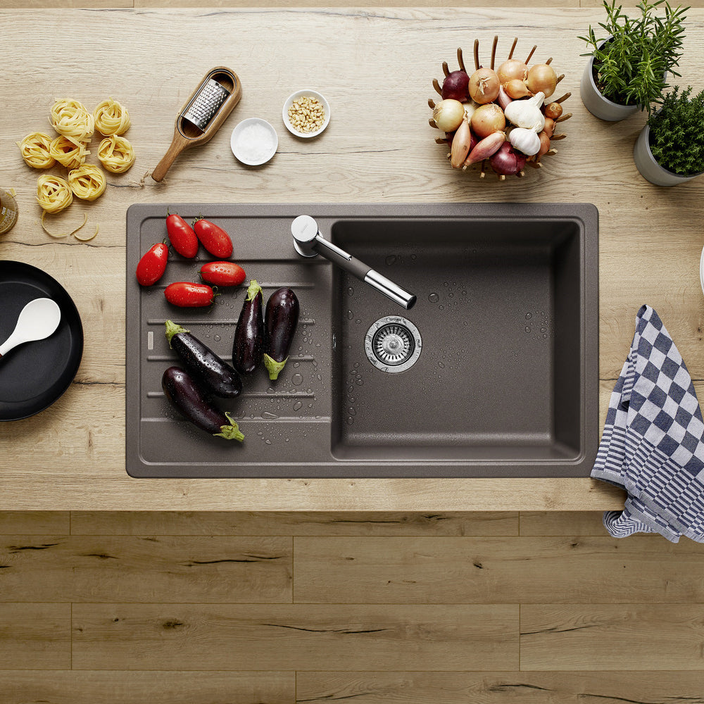 Granitna sudopera Blanco Silgranit LEGRA XL 6 S + drvena daska - 860x500x190