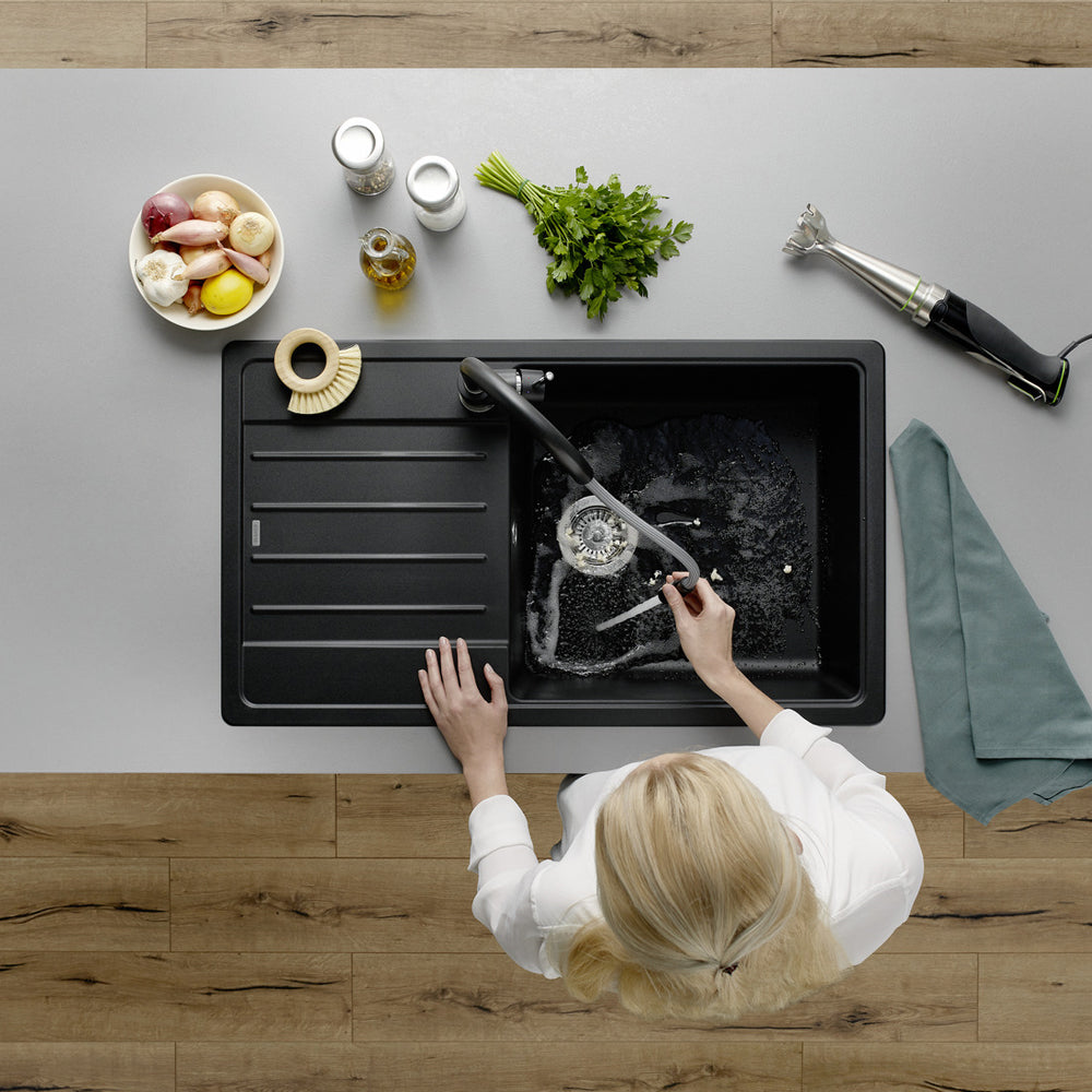 Granitna sudopera Blanco Silgranit LEGRA XL 6 S + drvena daska - 860x500x190