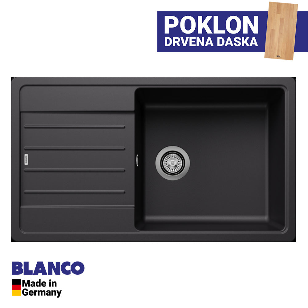 Granitna sudopera Blanco Silgranit LEGRA XL 6 S + drvena daska - 860x500x190