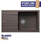 Granitna sudopera Blanco Silgranit LEGRA XL 6 S + drvena daska - 860x500x190