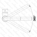 Kuhinjska slavina Blanco MILA-S sa izvlačnim tušem