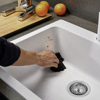 Granitna sudopera Blanco Silgranit NAYA 6 + drvena daska - 615x510x200