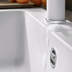 Granitna sudopera Blanco Silgranit NAYA 6 + drvena daska - 615x510x200