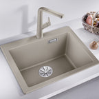 Granitna sudopera Blanco Silgranit PLEON 5 + drvena daska - 515x510x220