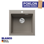 Granitna sudopera Blanco Silgranit PLEON 5 + drvena daska - 515x510x220
