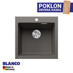 Granitna sudopera Blanco Silgranit PLEON 5 + drvena daska - 515x510x220