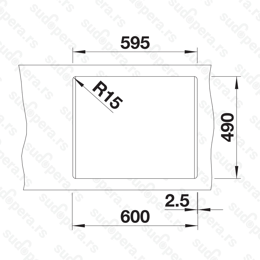 Granitna sudopera Blanco Silgranit PLEON 6 Split + drvena daska - 615x510x220