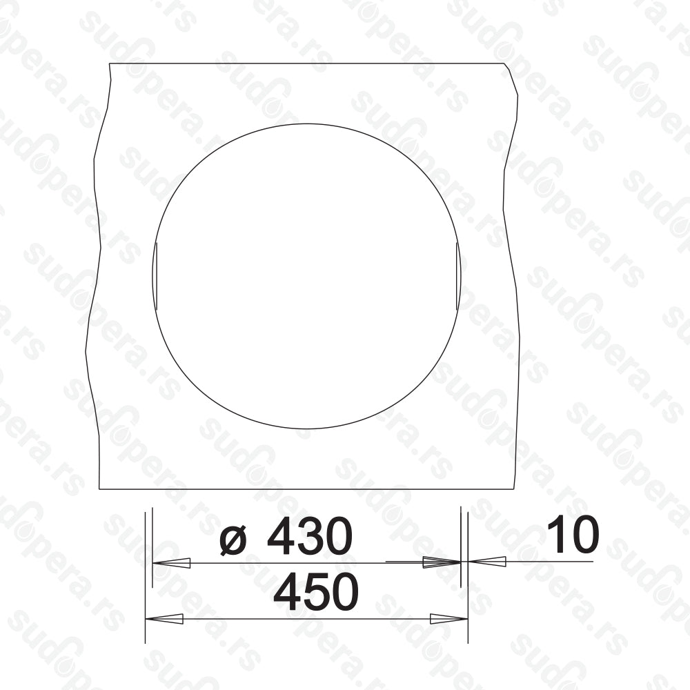 Granitna sudopera Blanco Silgranit RONDO 45 + drvena daska - fi450x165