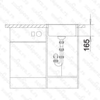 Granitna sudopera Blanco Silgranit RONDO 45 + drvena daska - fi450x165