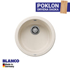 Granitna sudopera Blanco Silgranit RONDO 45 + drvena daska - fi450x165