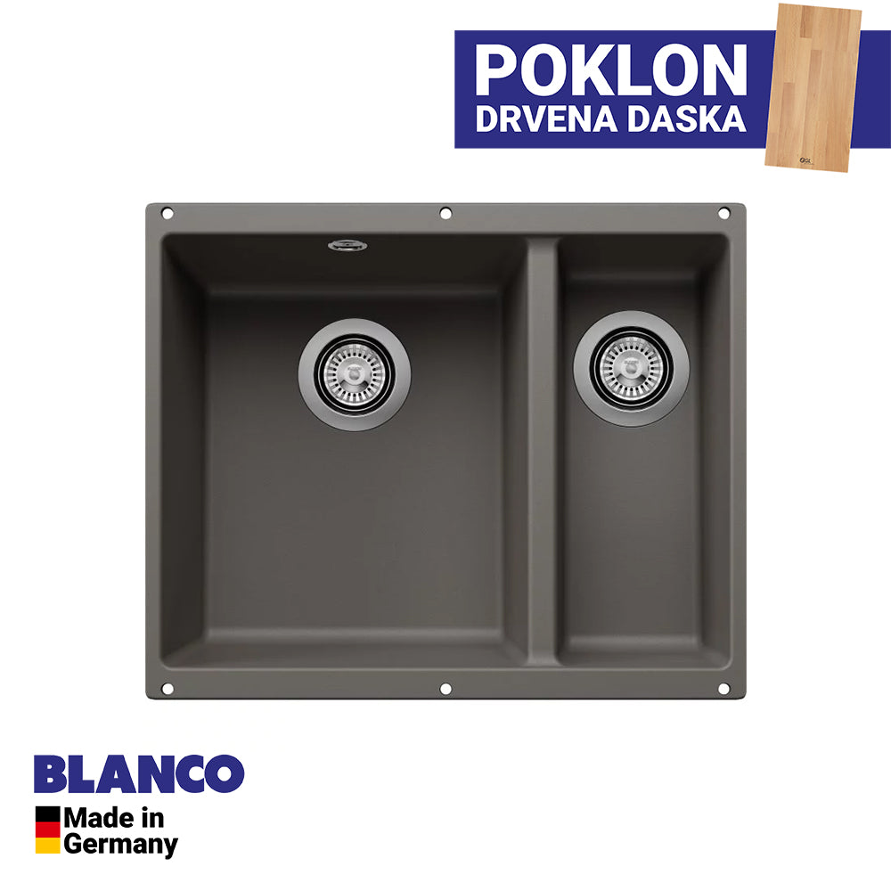 Granitna sudopera Blanco Silgranit ROTAN 340/160-U + drvena daska - 525x400x190