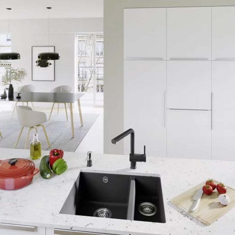 Granitna sudopera Blanco Silgranit ROTAN 340/160-U + drvena daska - 525x400x190