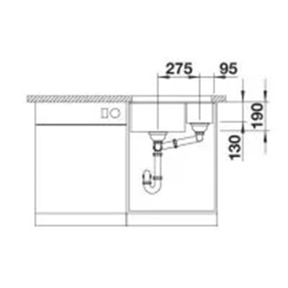Granitna sudopera Blanco Silgranit ROTAN 340/160-U + drvena daska - 525x400x190