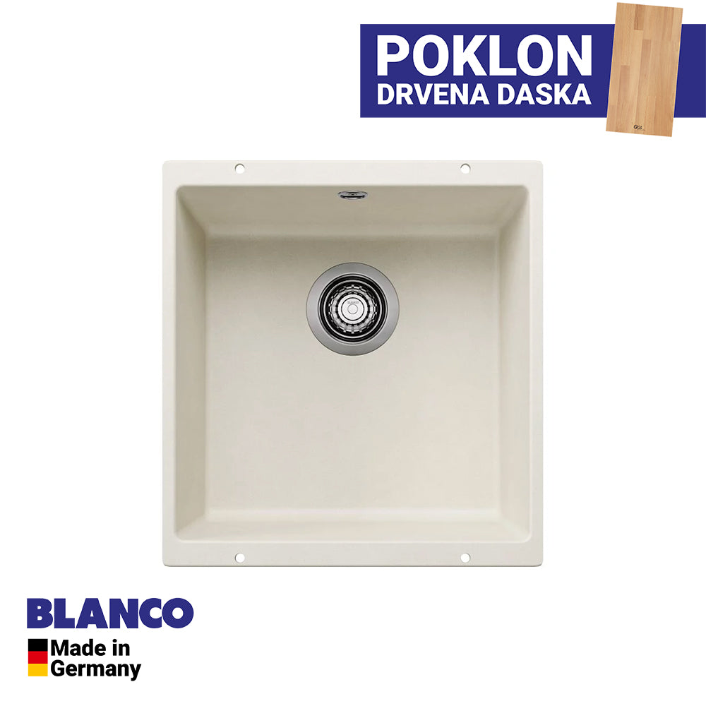 Granitna sudopera Blanco Silgranit ROTAN 400-U + drvena daska - 400x400x190