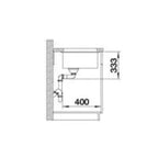 Granitna sudopera Blanco Silgranit ROTAN 400-U + drvena daska - 400x400x190