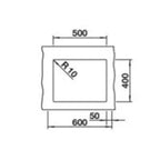 Granitna sudopera Blanco Silgranit ROTAN 500-U + drvena daska - 500x400x190