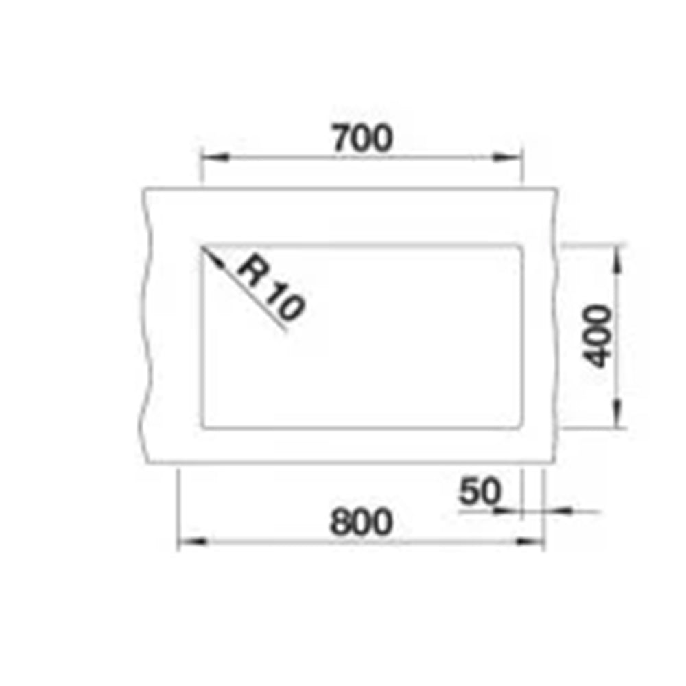 Granitna sudopera Blanco Silgranit ROTAN 700-U + drvena daska - 700x400x190