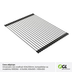 GL Rolo-oceđivač 424x250 - Inox/Crna