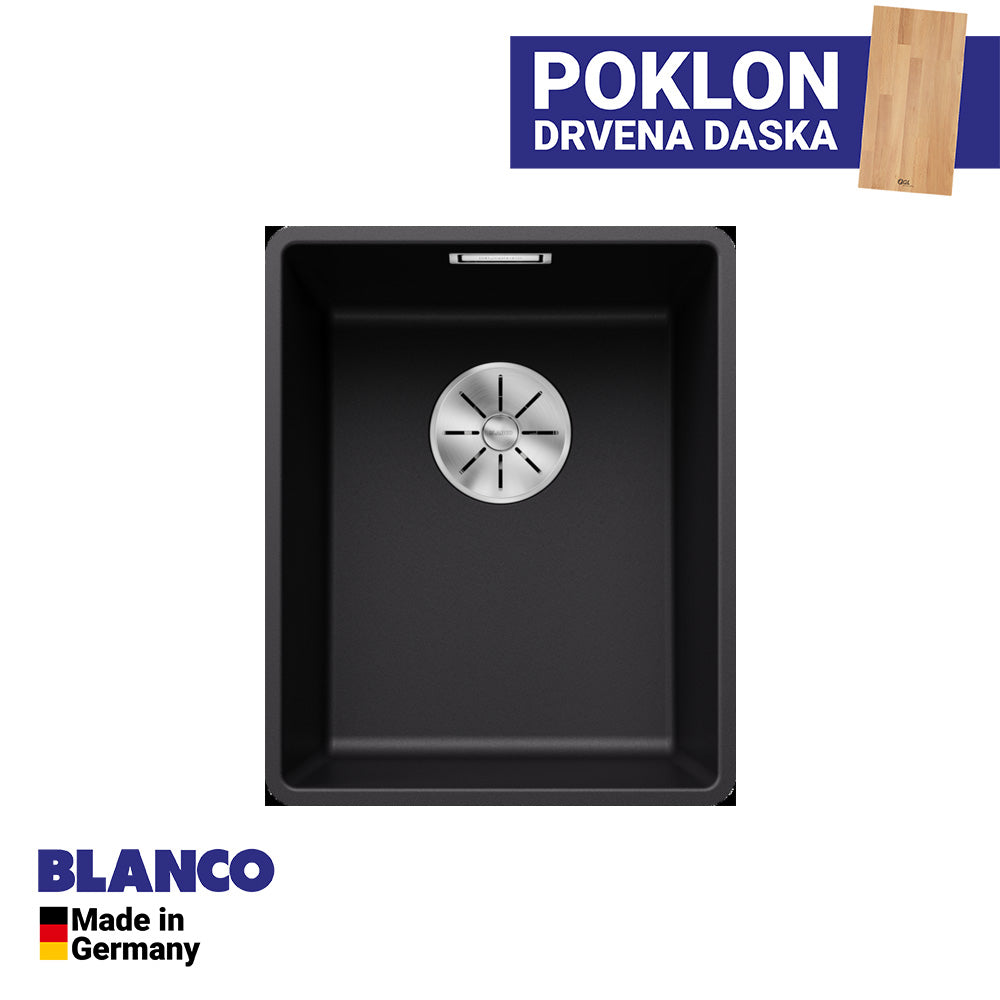 Granitna sudopera Blanco Silgranit SUBLINE 320-F + drvena daska - 347x427x190