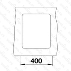 Granitna sudopera Blanco Silgranit SUBLINE 320-F + drvena daska - 347x427x190