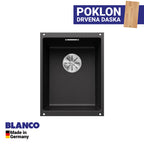 Granitna sudopera Blanco Silgranit SUBLINE 320-U + drvena daska - 320x400x190